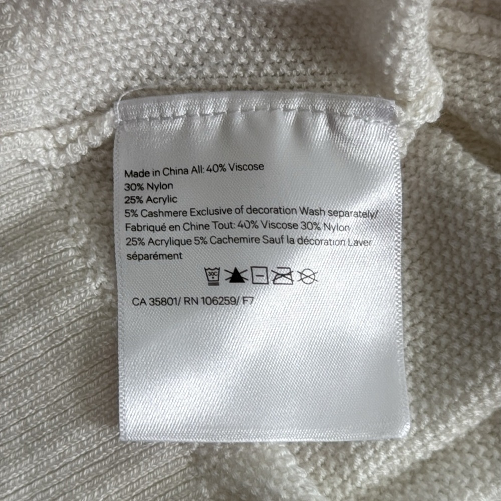 Lululemon Sincerely Yours White Sweater Size 8 - Picture 10 of 12